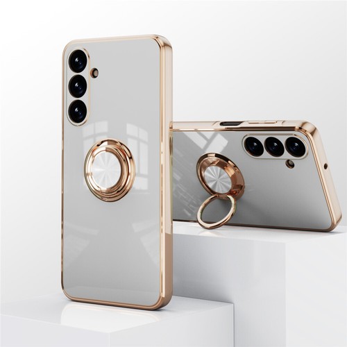 For Samsung A16 A56 A05 A55 A54 Shockproof Case Ring Stand Plating Soft Cover - Picture 43 of 56