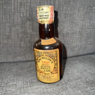 VTG  Miniature Empty Scotch Whisky  Bottle King William IV VOP  Brand