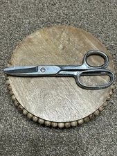 Vintage Clauss USA No.4278 Metal Scissors All Steel Chrome 14268DP