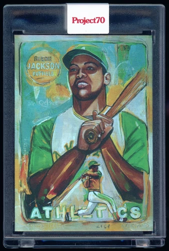 2021 Topps Project70 Rainbow Foil by Thiele #38 Reggie Jackson 38/70 Oakland