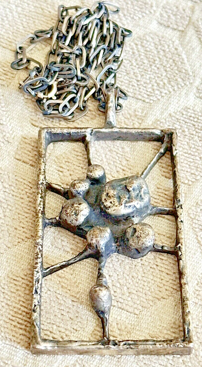 ヴィンテージシルバーペンダント WARMIND STERLING DENMARK POUL WARMIND DENMARK Signed STERLING SILVER Necklace Pendant