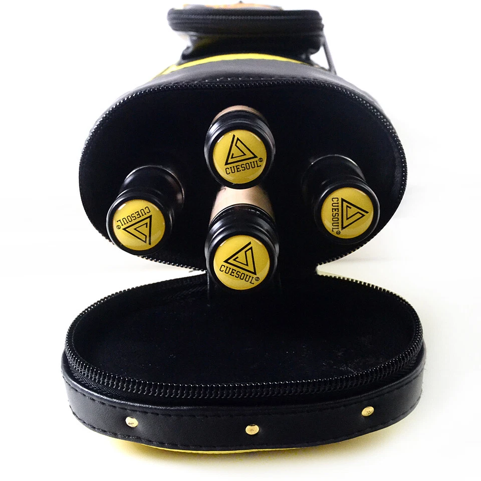 Estuche rígido para tacos de billar CUESOUL 2x2 blanco - sostiene 2 culatas y 2 ejes para tacos Foto 3 de 4