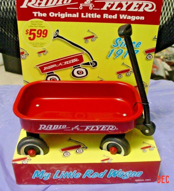 RADIO FLYER "MY LITTLE RED WAGON MODEL" 901 6" NEW IN BOX 1998 eBay