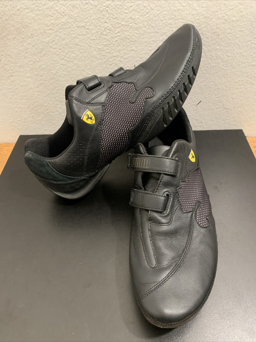 Rare Puma Induction GT Black Ferrari Leather Black Men Uk 11 Us 12