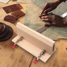 Wood Leathercraft Clamp Leather Sewing Tool for Purses Lacing Suturing