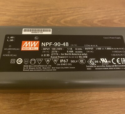 MeanWell NPF-90-48 (90W/48V) LED-Netzteil