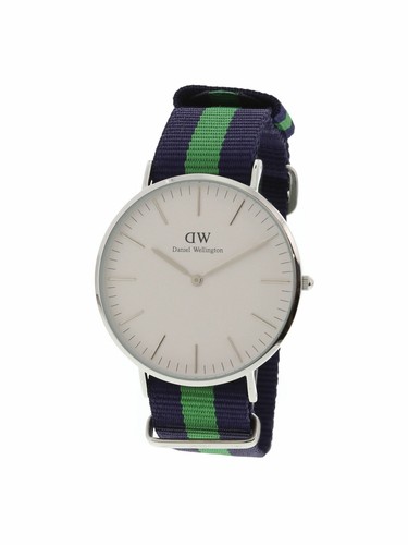 Daniel Wellington Men's Warwick 0205DW Silver NylonWatch | eBay