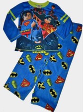 Lego Justice League Super Heroes Child 6-7 S 2-piece Sleepwear Pajamas New Boys