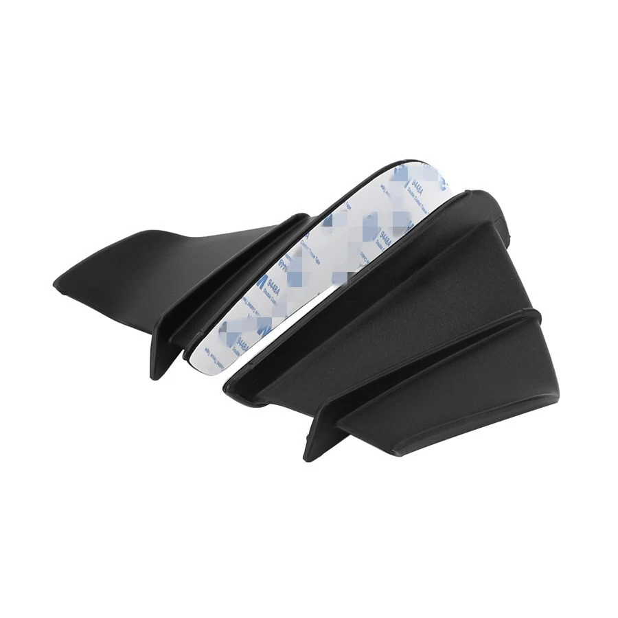 Pair Race Motorcycle Side Fairing Winglet Splitter Black For Honda Yamaha Suzuki - Image 4 of 4