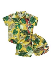 Little Boy Cotton Pajama Sets 2-Piece - New-Yellow Size 18M-24M 