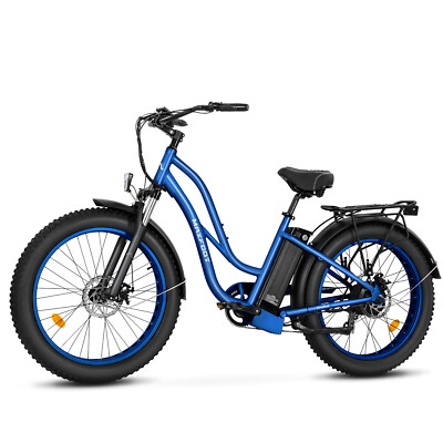 Fat Tire Maxfoot Folding Bike Maxfoot MF-17 750W 48V 26'' Fat Tire