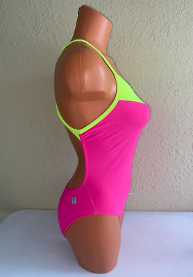 Speedo Womens Missy Franklin Illusion Heart One Piece Swimsuit