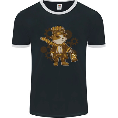 Steampunk Hamster Herren Ringer T-Shirt FotL