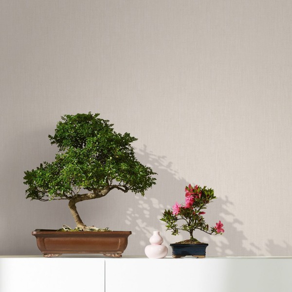 Vliestapete Textil Struktur Uni Hellbeige Marburg 33328 (4,31€/1Qm)-image