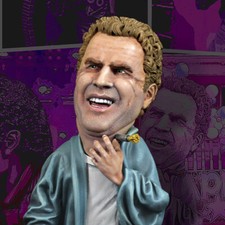 PLASTIC CELL SUPERREELZ Will Ferrell Figure Limited Edition Mini Statue 