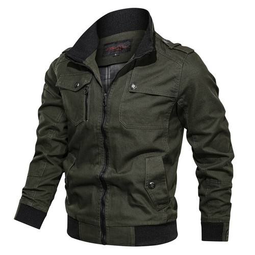 Men's Military Cargo Combat Jacket 