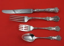 New Kings By Roden Canadian Sterling Silver Dinner Size Place Setting(s) 4pc