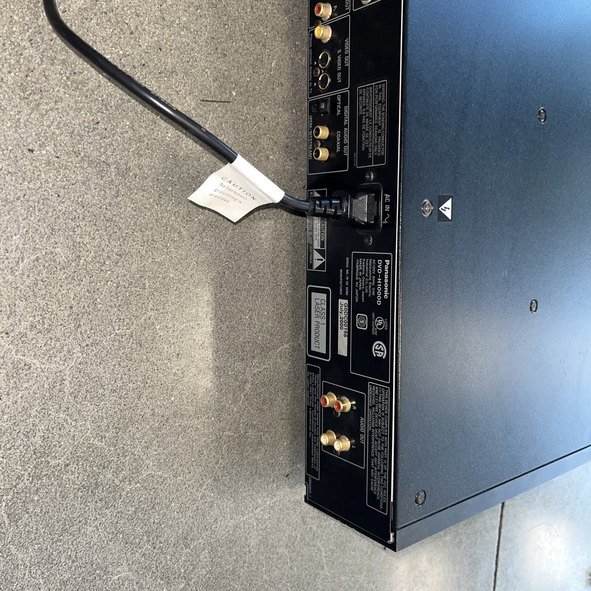 Panasonic パナソニック DVD-H1000 DVD/CDプレーヤー オーディオみじんこ/パナソニックDVD-H1000