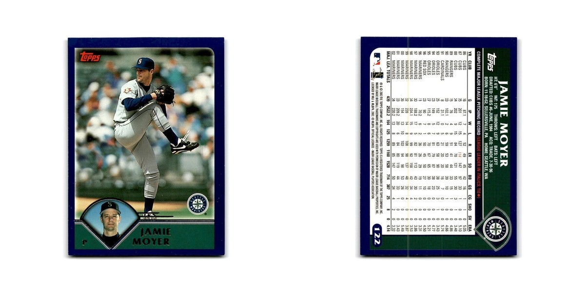 Jamie Moyer 2003 Topps #122 Seattle Mariners Baseball Card NM | eBay