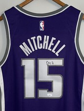 Davion Mitchell #15 Autographed Sacramento Kings Signed Nike NBA Auto Jersey JSA