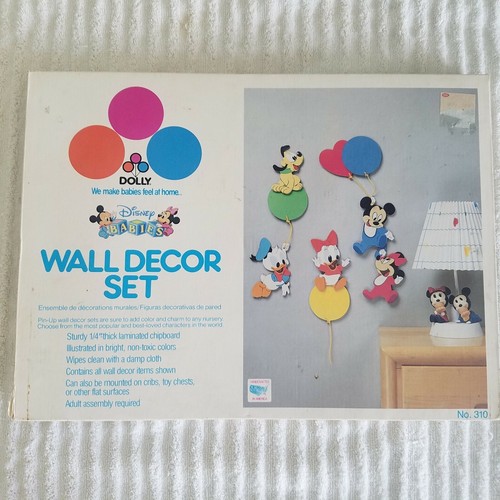 1984 Disney “Disney Babies” Wall Decor Dolly Inc BOXED vintage | eBay