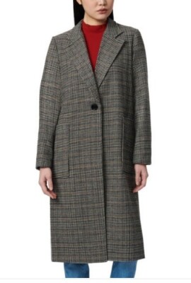 NWT BERNARDO 1785389 BROWN LADIES' LONG COAT SZ XS #G877