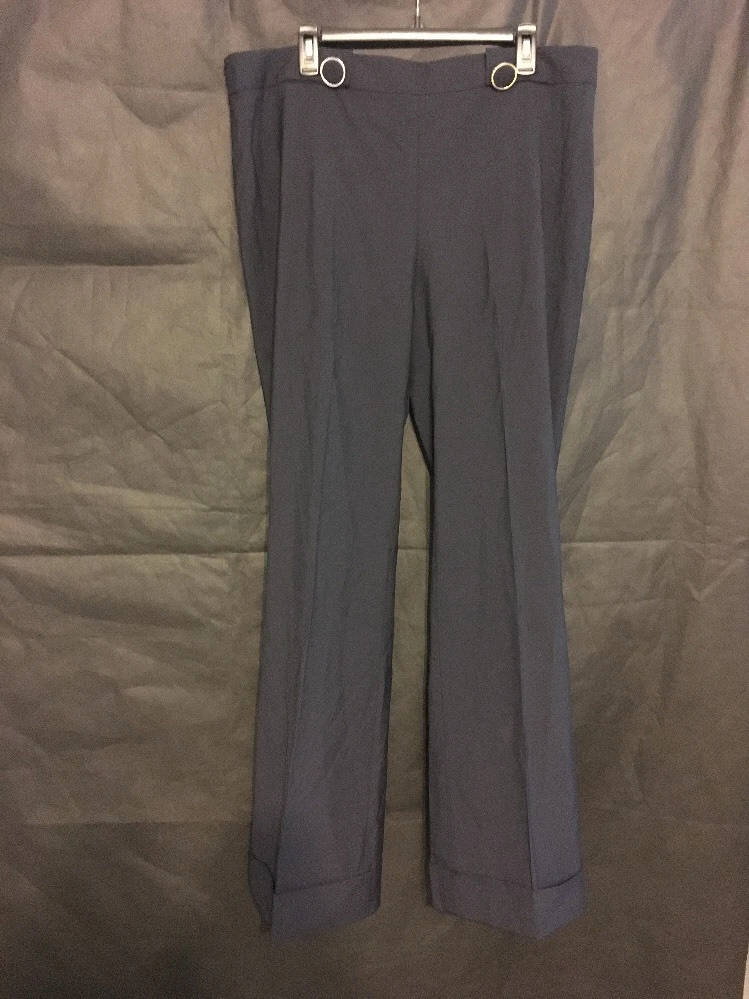 Pantaloni in lana Corinna nuovi con etichette Tory Burch $295 in uniforme blu navy. Blu [taglia 16] #e97