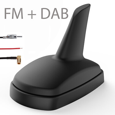   DAB+ AM/FM Dachantenne für Autoradio Aktiv DAB Antenne Verstärker SMB Stecker