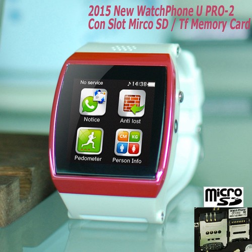 Smartwatch Orologio Telefono Cellulare Bluetooth U PRO-2 Micro Sd Sim LCD  Fucsia | eBay