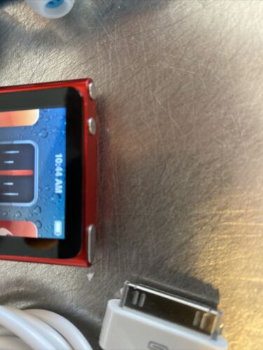 Product Red Apple iPod Nano 6th Gen 16 GB New Battery. flawless screen - Picture 3 of 4