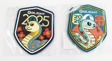 Olight 2025 Snake Patch Swags, 3.50" x 2.75", 2 Patches