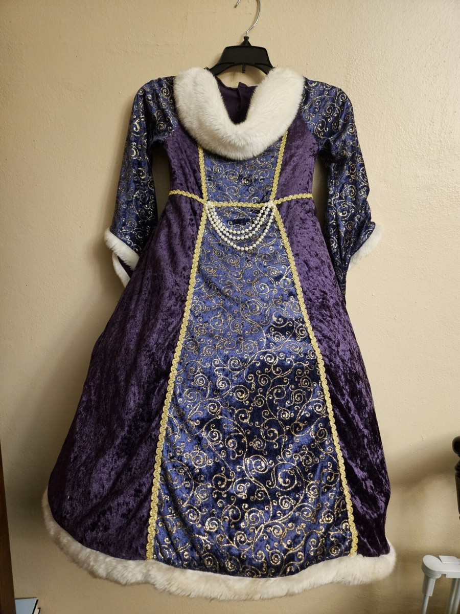 purple and gold princess dress Custom-made Purple Gold Princess ballgown Purple wedding dress with Off-Shoulder Puffy Lace Appliques for Women