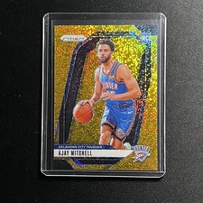 2024-25 Panini Prizm Ajay Mitchell #226 Gold Sparkle Prizm RC /24 OKC Thunder
