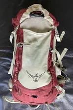 Osprey Kestrel 28L Hiking Backpack Airscape - M/L - MAROON & GREY