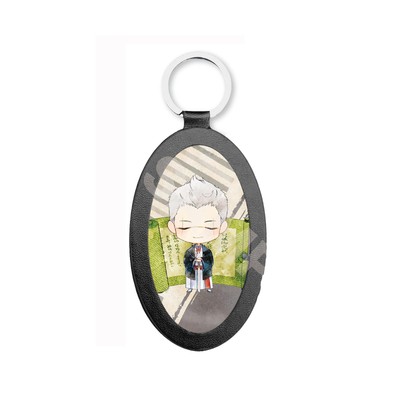 Jigoraku Yamada Asae Madashi Mini Character Leather Key Holder 17