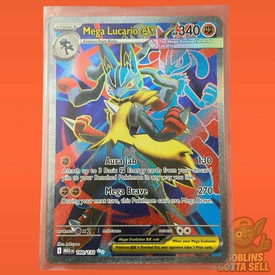Mega Lucario Ex 160/132 English Mega Evolution UR | eBay