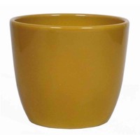 Inna-Glas Keramik Blumentopf, Ø19,5Cm, 17Cm, Ockergelb