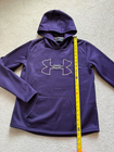 Under Armour Hoodie Women’s S Cold Gear Storm Deep Purple Sweatshirt Loose Fit