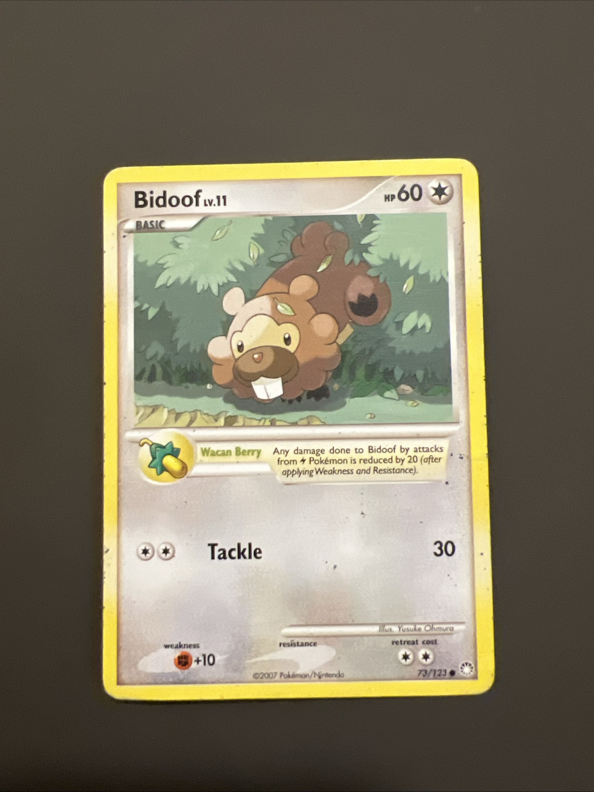 Pokémon TCG Bidoof Mysterious Treasures 73 Regular Common