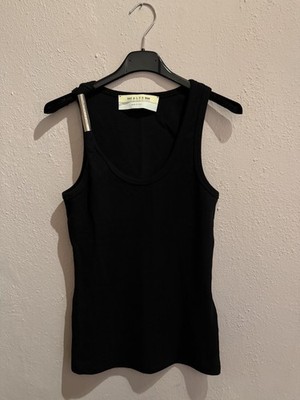 1017 ALYX 9SM geripptes Top, schwarz, ungetragen, Made in Italy