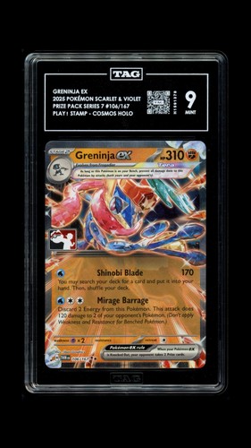 Greninja ex graded TAG 9 for sale on eBay