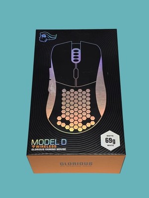   Glorious Model D Wireless   RGB Gaming Maus (Matte White, 69 g, 2.4 GHz Funk)