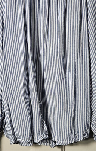 Old Navy Top Plus Size XXL Blue White Stripe Button-Up Lace Peasant Cottagecore - Picture 17 of 24