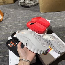 Nike Mind 001 Slide Sandals Men Size 10-12 Black  Red  Grey Comfort Pre-Owned