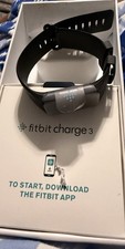 Fitbit Charge 3 Fitness Activity Tracker Heart Rate Monitor Smartwatch-Black NEW
