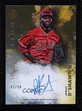 2021 Bowman Inception Gold Foil 1/50 D'Shawn Knowles #PA-DK Auto 9hx