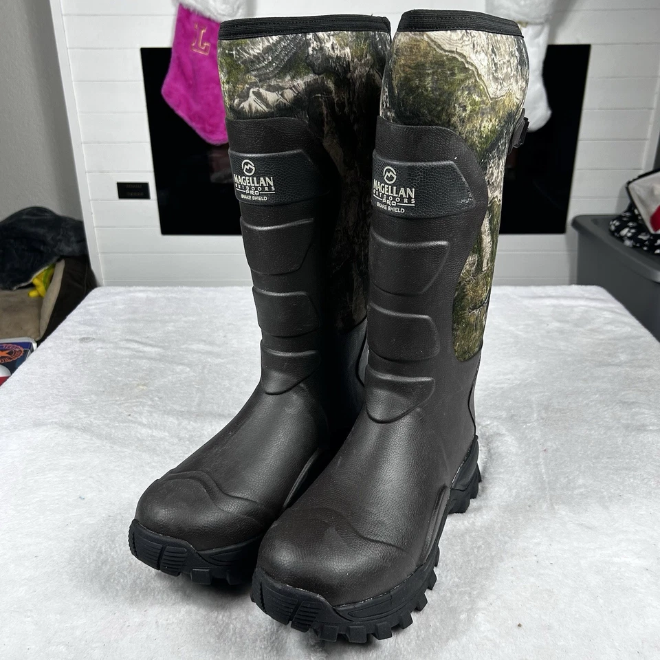 Magellan Outdoors Pro Men's Waterproof Serpent X 2.0 Mossy Oak Hunting Boots 12D - Image 4 of 4