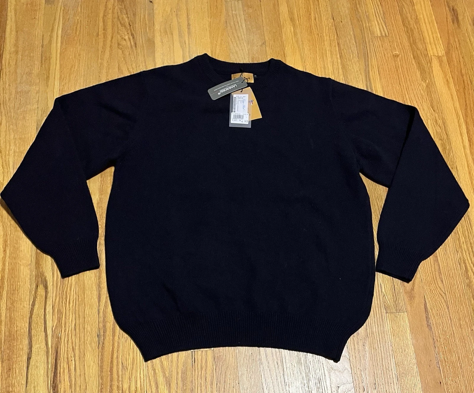 NWT Cotton Park 80% Wool Sweater Men's XL Navy