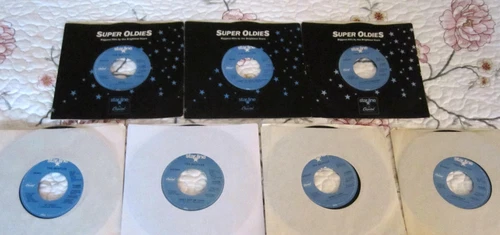 Seven Beatles Capitol Blue Label Starline Vinyl 45s