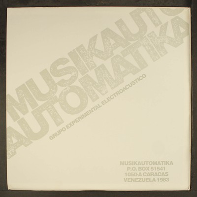 西LP Musikautomatika Musikautomatika LPS167 Wah Wah Records /00260 MUSIKAUTOMATIKA: musikautomatika MUSIKAUTOMATIKA 12